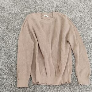 Zara Beige Crewneck Sweater